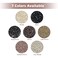 Vlasy 200Pcs 4mm Silicone Lined Micro Ring Beads for Hair Extensions 5Colors Apply (200Pcs Brown)