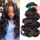 Brazilian Virgin Hair Body Wave 3 Bundles 100% Unprocessed Human Hair Weave Natural Color 18inch Brazilian Remy Human Hair Extensions Raw Bundles Human Hair 300g (18 18 18)