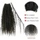 Pre-looped Crochet Boho Faux Locs with Human Hair Curls Goddess Crochet Locs With Curly Ends Human Hair Soft Dreadlocks Hair for Black Women Natural Color 18inch 3 Packs 72 Locs