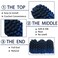 Wand Curl Crochet Braids Hair 8 Inch Jamaican Wand Curl Ombre Crochet Jamaican Bounce Curl Colored Crochet Braids Ringlet Twist Hair Extension Crochet Hair(5PCS,TBLUE)