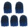 Wand Curl Crochet Braids Hair 8 Inch Jamaican Wand Curl Ombre Crochet Jamaican Bounce Curl Colored Crochet Braids Ringlet Twist Hair Extension Crochet Hair(5PCS,TBLUE)
