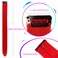 12 PCS Red Hair Extensions Clip in, Colored Party Highlights Extension for Kids Girls Synthetic Hairpiece Straight 22 inch