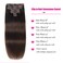 Clip in Hair Extensions Real Human Hair 14Inch 120g/set Straight Human Hair Clip in Extensions 7pcs Thick Remy Brazilian Human Hair Clip ins for Women Medium Brown Color