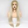 xiweiya Long Straight Blonde Lace Front Wigs Mixed Blonde Wigs With Light Roots Long Hair 13x3 Lace wig Soft Natural Hairline Wig Heat Resistant Fiber Wig for Women 26inch