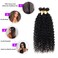 Water Wave Bundles with Closure(18 20 22+16inches) 12A Brazilian Virgin Hair Wet and Wavy Bundles with Lace Closure 100% Unprocessed Curly Weave Bundles with Closure Hair Extensions Natural Color