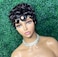Pixie Wigs for Black Women Human Hair Short Curly Pixie Cut Wigs For Black Women Full Machine Made Wig Glueless Wig None Lace Front Wig Pixie Curly Black 1B