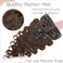S-noilite Wavy Clip in Hair Extensions Real Human Hair Curly Wavy Clip in Human Hair Double Weft Natural Wave Human Hair Clip in 8 Pieces 18 Clips 100% Remy Hair (18 Inch - 140g,Medium Brown (#04))