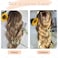 UDU Wavy Hair Topper Hair Toppers for Women 20inch Brown Toppers Hair Pieces for Women with Thinning Hair Ombre Highlight Synthetic Wig Clip In Hair Topper Wiglets with Fringe Bang Add Hair Volume