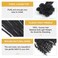 10 inch 30 Strands Loc Extensions Human Hair Curly Ends 0.4cm Width Dreadlock Extensions 100% Permanent Human Hair Dreads Natural Black Curly Locs Human Hair