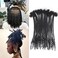 10 inch 30 Strands Loc Extensions Human Hair Curly Ends 0.4cm Width Dreadlock Extensions 100% Permanent Human Hair Dreads Natural Black Curly Locs Human Hair