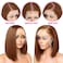 13x4 Lace Front Wigs Human Hair Bob Wigs for Black Women Straight Bob Wig HD Lace Front Wigs Human Hair Pre Plucked 180% Density Transparent Lace Frontal Wig Short Bob (Brown, 10 inch)