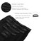 WENNALIFE Clip in Hair Extensions Real Human Hair, 18 Inch 120g 7pcs Jet Black Hair Extensions Clip in Human Hair Remy Clip in Hair Extensions Natural Human Hair Extensions Double Weft