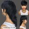 Wear And Go Wolfcut Mullet Wig Human Hair Straight Dovetail Wig 80s 90s Short Pixie Cut Wigs Glueless Brazilian Human Hair Wigs For Women Black Full Machine Made Wig With Bangs