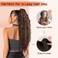 SEIKEA Ponytail Extension, 30" Lightweight Extra Fluffy Claw Clip Hair Extensions Long Wavy Curly Multi-layered Clip in Fake Pony Tails Natural Soft Synthetic Hairpiece Black
