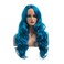Baruisi Long Curly Wavy Blue Wigs for Women Natural Looking Middle Part Synthetic Heat Resistant Fiber Cosplay Replacement Wig