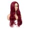 Baruisi Long Curly Wavy Wine Red Wigs for Women Side Part Natural Looking Cosplay Synthetic Fiber Wig Heat Resistant Replacement Wig