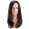 Mens Wig Long Brown Hair Straight Synthetic Heat Resistant Party Halloween Cosplay Wig