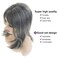 Long Grey Wigs for Women Natural Layered Grey Wig with Bangs,Synthetic Hair Wig for Daily Party Use