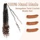 Senegalese Twist Crochet Hair with Curly Ends - 16 Inch Boho Island Twist Crochet Hair 8 Packs Boho Goddess Twist Crochet Hair Pre Looped Crochet Twists with Curly Ends(16(8Packs), 1B/30)