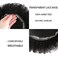 Afro Toupee For Black Men Afro Unit Black Mens Toupee Kinky Curly Brazilian Human Hair Lace Afro Men Hair Replacement System 8''X10'' 6MM Afro Wave #1B Off Black