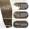 Honsoo Hair Extensions Real Human Hair Ash Brown Clip in Hair Extensions 70g 7pcs 22Inch Straight Hair Soft Natural No Shedding No Tangles