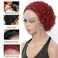 Red Short Curly Wigs Pixie Cut Lace Front Wigs 6 inch Human Hair 13X1 Pixie Cut Short Curly Burgundy Human Hair Wigs HD Lace Front Wigs Plucked Pixie Curly Wigs for Black Women (6 Inch, Red)