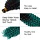 5Pack Marlybob Water Wave Crochet Curly Hair 100g/pack Jerry Curly Crochet Braids Ombre Green Kinky Curly Synthetic Twist Braiding Hair for Black Women(1B/Green)