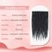 16 Inch Clip in Dreadlocks Hair Extensions, 8PCS 32 Strands Black Synthetic Dreas Extensions Handmade Soft Thin Dreadlocks for Women