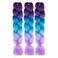 Ombre Braiding Hair 24 Inch Braid Hair Extensions 3Pcs Pre Stretched High Temperature Crochet Braiding Hair (C26)&hellip;
