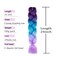 Ombre Braiding Hair 24 Inch Braid Hair Extensions 3Pcs Pre Stretched High Temperature Crochet Braiding Hair (C26)&hellip;