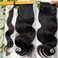 Wenyu Body Wave Human Hair Ponytail Extension For Black Women With Magic Paste Wrap Around Ponytail Clip In Hair Extensions 18 Inch 100g