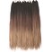 24inch Long Ombre Black Brown Light Brown Box Braids Crochet Hair Hand made Braiding Hair Extensions High Temperature Synthetic 3S Box Braids(#53, 6packs)