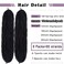 Springy Afro Twist Hair 8 Packs Marley Twist Braiding Hair Pre Separated Spring Twist Hair for Faux Locs Crochet Hair Kinky Twist for Braiding Synthetic Hair Extensions (1b#, 24inch(Pack of 8)