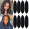 Springy Afro Twist Hair 8 Packs Marley Twist Braiding Hair Pre Separated Spring Twist Hair for Faux Locs Crochet Hair Kinky Twist for Braiding Synthetic Hair Extensions (1b#, 24inch(Pack of 8)