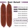 Springy Afro Twist Hair 8 Packs Marley Twist Braiding Hair Pre Separated Spring Twist Hair for Faux Locs Crochet Hair Kinky Twist for Braiding Synthetic Hair Extensions (350#, 24inch(Pack of 8)