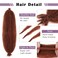 Springy Afro Twist Hair 8 Packs Marley Twist Braiding Hair Pre Separated Spring Twist Hair for Faux Locs Crochet Hair Kinky Twist for Braiding Synthetic Hair Extensions (350#, 24inch(Pack of 8)