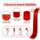 Winsky 18" Red Tape in Hair Extensions Human Colored Hair - Glue in Remy Hairpiece 10pcs 25gram 100% Real Human Hair (18" #Red)