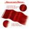 Winsky 18" Red Tape in Hair Extensions Human Colored Hair - Glue in Remy Hairpiece 10pcs 25gram 100% Real Human Hair (18" #Red)