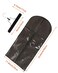 3 Pcs Hair Extension Storage Bag, Hair Extensions Holder with Hanger, 11.4 * 23.6 inches, Portable Wig Bags Storage with Transparent Zipper Closure (Black)