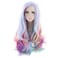 AGPTEK Full Long Curly Wavy Rainbow Hair Wig, Heat Resistant Wig for Music Festival, Theme Parties, Wedding, Concerts, Dating, Cosplay &amp; More