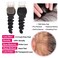 Loose Deep Wave Bundles with Closure Brazilian Virgin Human Hair Bundles Wet and Wavy Human Hair bundles with 4&times;4 Free Part Closure Loose Deep Curly Human Hair Bundles 22 24 26+20 inch
