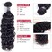 Amella Hair Brazilian Curly Human Hair (18 20 22 with 16" closure) Bundles with Closure Grade 8A Virgin 100% Unprocessed Brazilian Curly Hair 3 Bundles with Closure Free Part