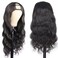 Amella Hair U Part Body Wave Wig U Part Wig 18inch Human Hair Wigs 150% Density Full Head U Shape 2x4 U Shape Clip in Wigs Body Wave Half U Wig Human Hair Extension For Black Women