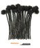 8inch 30 Strands 100% Human Hair Loc Extensions, 0.6cm Width Full Handmade Dreadlock Extensions Human Hair for Men Women Kids, Permanent Dread Extensions Can Be Dyed Bleached Curled(Natural Black)