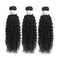 Kinky Curly Human Hair Bundles Thick Curly Weave Bundles Virgin Hair Bundles Full Head Hair Natural Black Color Hair Bundles Can Be Dyed 3 Bundles Total 300g 16 16 16 Inch
