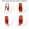 14" Clip in Human Hair Extensions Full Head 110g 7 Pieces 16 Clips Copper Red Double Weft Brazilian Real Remy Hair Extensions Thick Straight Silky (14" 110g, 350)