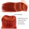 14" Clip in Human Hair Extensions Full Head 110g 7 Pieces 16 Clips Copper Red Double Weft Brazilian Real Remy Hair Extensions Thick Straight Silky (14" 110g, 350)