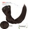 22" Clip in Human Hair Extensions Full Head 200g 10 Pieces 22 Clips 2# Dark Brown Double Weft Brazilian Real Remy Hair Extensions Thick Silky Straight (22" 200g, Dark Brown)