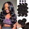 10A Human Hair Bundles Body Wave 3 Bundles 20 22 24 Inch 100% Unprocessed Brazilian Virgin Hair Double Weft Bundles Deals Human Hair Weave Body Wave Human Hair Extensions Natural Color