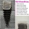 4x4 Deep Wave Lace Closure Human Hair 18 Inch Ear to Ear HD Lace Free Part Closure 100% Brazilian Virgin Human Hair Extensions 150% Density Lace Closure Pre Plucked Natural Black Color